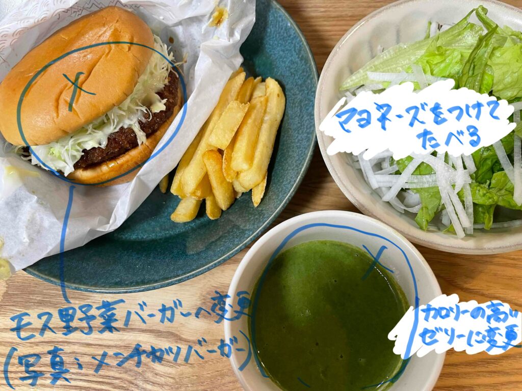 腎臓病の人がハンバーガーを食べる工夫